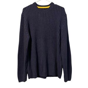 Boden London Men Sweater Knit Pullover Elbow Patch Mock Neck Wool Blend Designer